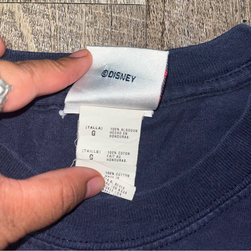 Vtg Y2k Disney Surf Cruise Line Shirt L Castaway Cay Mickey Mouse Graphic Blue - Picture 5 of 6